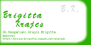 brigitta krajcs business card